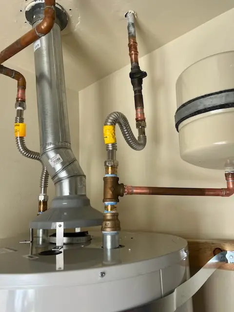 Water heater installation and plumbing repair in Sunset Village